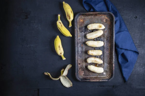 Банановые Фрукты Мед — стоковое фото