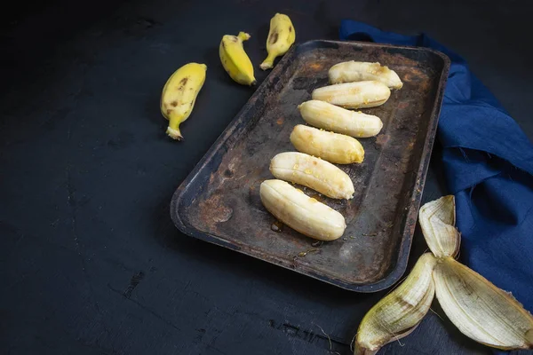Банановые Фрукты Мед — стоковое фото