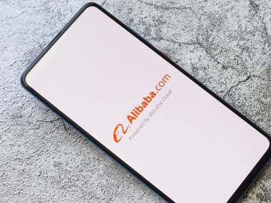 Assam, Hindistan - 14 Temmuz 2020: Alibaba B2B 'nin önde gelen çevrimiçi ticaret pazarı.