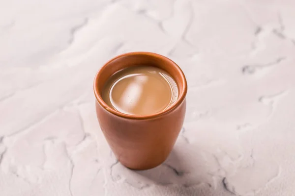 Indischer Chai Glasbechern Mit Wasserkocher Und Anderen Masalas Zur Zubereitung — Stockfoto