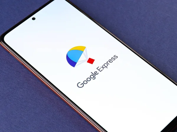 Assam Indien Mai 2021 Google Express Logo Auf Dem Handybildschirm — Stockfoto