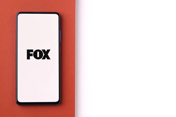 Assam Índia Junho 2021 Fox Broadcasting Company Logo Imagem Estoque — Fotografia de Stock