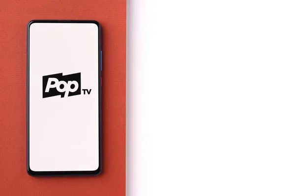 Assam Índia Junho 2021 Logotipo Televisão Pop Imagem Estoque Tela — Fotografia de Stock
