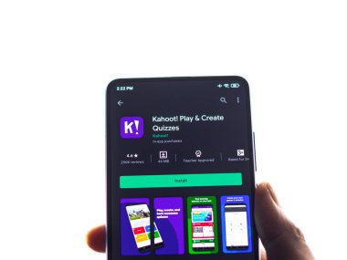 Assam, Hindistan - 19 Nisan 2021: Telefon ekranındaki logo.