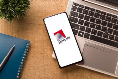 Batı Bangal, Hindistan - 21 Ağustos 2021: 5paisa telefon ekranı görüntüsü logosu.