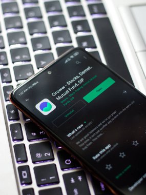 Assam, Hindistan - 23 Mayıs 2020: Yudum için büyüyen yatırım fonu uygulaması, serbest doğrudan fon ve hisse senedi ticareti.