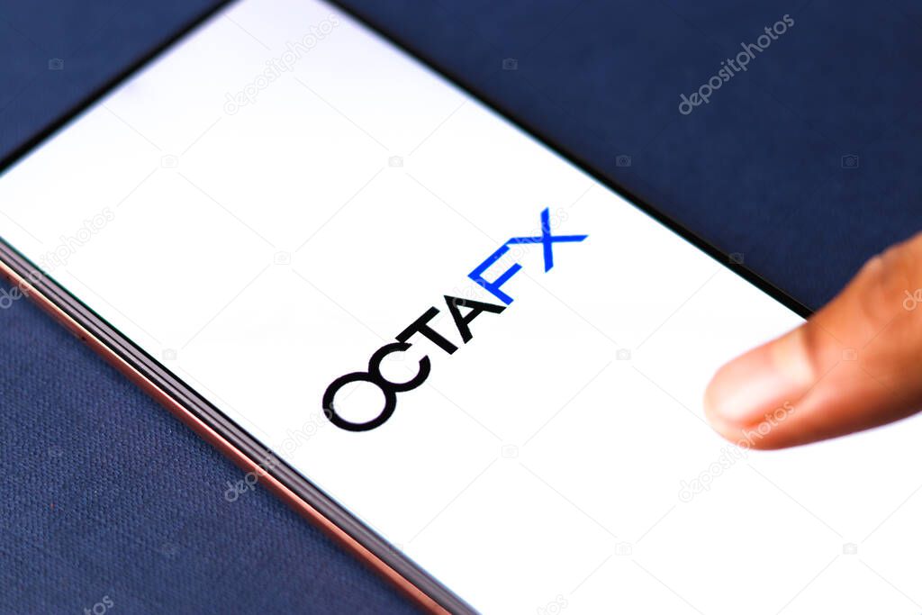 Assam, india - Augest 2, 2020 : Octafx a officially registered broker to trade and invest.