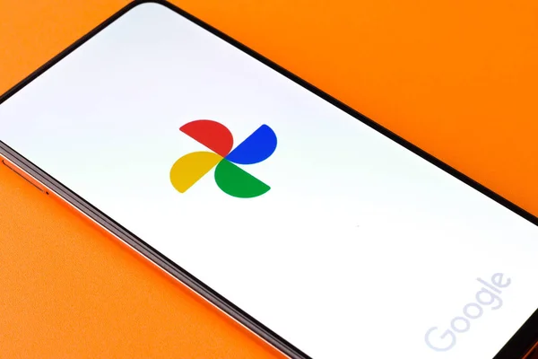 West Bangal Indien September 2021 Google Photos Logo Auf Dem — Stockfoto