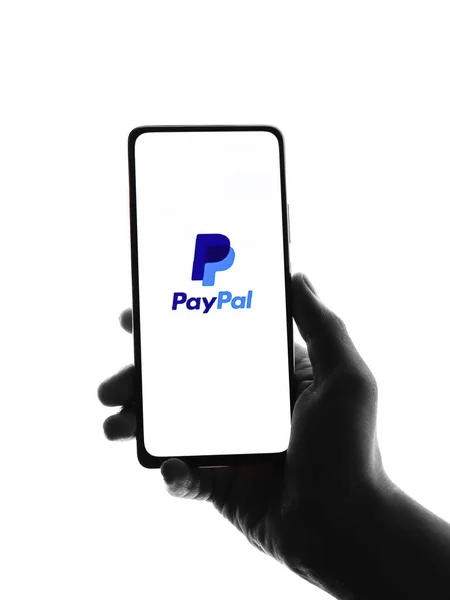 West Bangal India Szeptember 2021 Paypal Logó Telefon Képernyőjén Stock — Stock Fotó