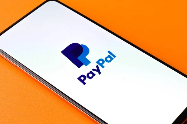 West Bangal India September 2021 Paypal Logo Phone Screen Stock — 图库照片