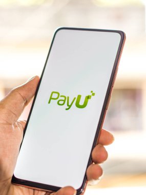 Batı Bangal, Hindistan - 28 Eylül 2021: Telefon ekranında PayU logosu.