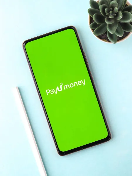 West Bangal India Szeptember 2021 Payu Money Logo Phone Screen — Stock Fotó