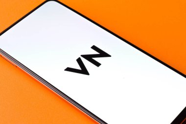 Batı Bangal, Hindistan - 28 Eylül 2021: VN logosu telefon ekranı görüntüsü.