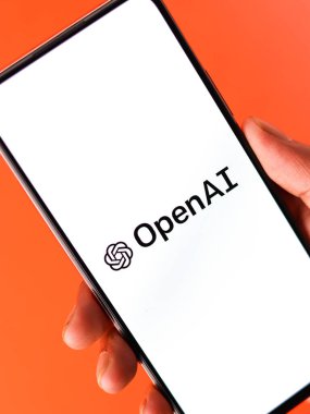 Batı Bangal, Hindistan - 09 Ekim 2021: Telefon ekranında OpenAI logosu.
