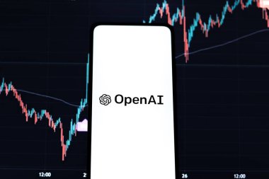 Batı Bangal, Hindistan - 09 Ekim 2021: Telefon ekranında OpenAI logosu.