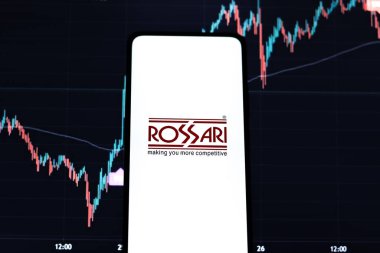 Batı Bangal, Hindistan - 09 Ekim 2021: Telefon ekranında Rossari Biyoteknoloji logosu.