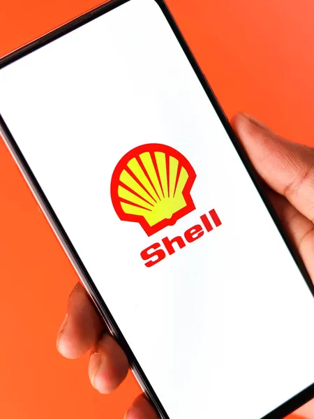 West Bangal Indien Oktober 2021 Royal Dutch Shell Logo Auf — Stockfoto