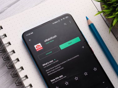 Assam, Hindistan - 1 Temmuz 2020: Hint hükümetinin kan bağışı uygulaması.