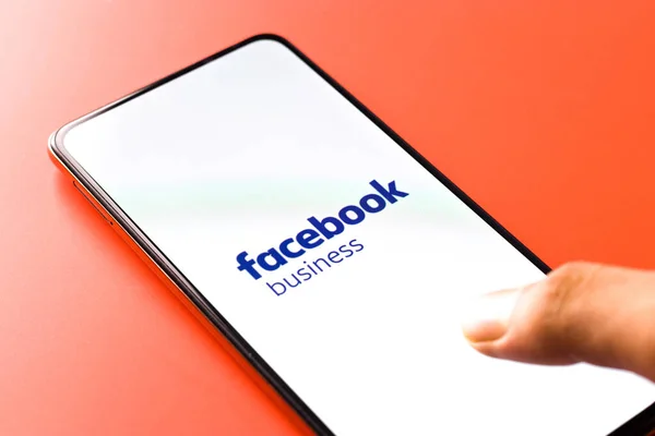 West Bangal India November 2021 Facebook Bedrijfslogo Telefoon Scherm Stockfoto — Stockfoto