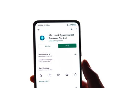 Batı Bangal, Hindistan - 11 Kasım 2021: Microsoft Dynamics 365 logosu.