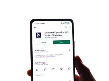 Batı Bangal, Hindistan - 11 Kasım 2021: Microsoft Dynamics 365 logosu.