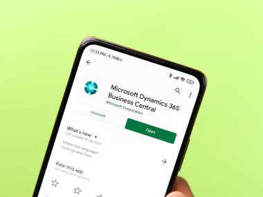Batı Bangal, Hindistan - 11 Kasım 2021: Microsoft Dynamics 365 logosu.