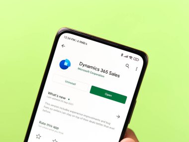 Batı Bangal, Hindistan - 11 Kasım 2021: Microsoft Dynamics 365 logosu.