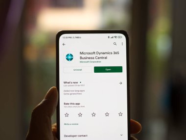 Batı Bangal, Hindistan - 11 Kasım 2021: Microsoft Dynamics 365 logosu.