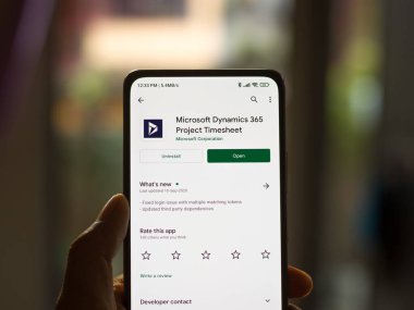 Batı Bangal, Hindistan - 11 Kasım 2021: Microsoft Dynamics 365 logosu.