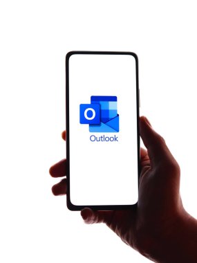 Assam, Hindistan - 19 Nisan 2021: Telefon ekranındaki görüntü logosu.