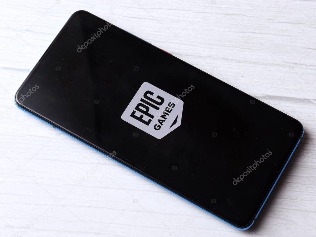 Assam, india - July 28, 2020 : Epic games a american video game and software developer.