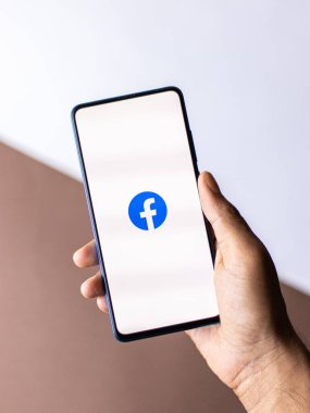 Assam, Hindistan - 09 Haziran 2020: Facebook en büyük sosyal medya platformu.