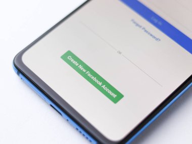 Assam, Hindistan - 09 Haziran 2020: Facebook en büyük sosyal medya platformu.