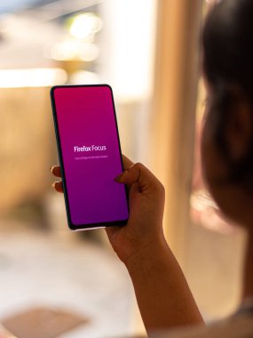 Assam, Hindistan - 9 Temmuz 2020: Firefox bir gizlilik tarayıcısı.