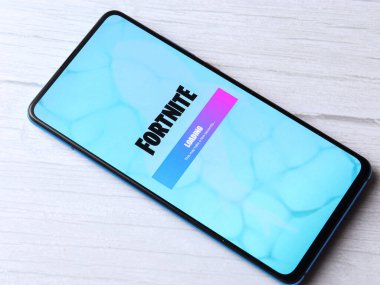 Assam, Hindistan - 28 Temmuz 2020: Fortnite destansı oyunların geliştirdiği online bir oyun.