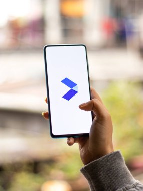 Assam, Hindistan - 31 Ocak 2021: Telefon ekranı görüntüsünde Google Ölçüm logosu.
