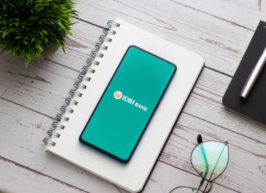 Assam, Hindistan - 18 Temmuz 2020: IDBI Hindistan 'ın en büyük özel bankası.