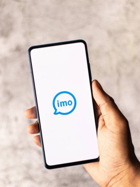 Assam, Hindistan - 5 Temmuz 2020: Ücretsiz bir video görüşmesi ve sohbet uygulaması.