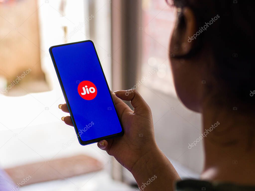 Assam, india - May 8, 2020 :  My jio app, for jio sim users.