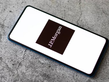 Assam, Hindistan - 22 Temmuz 2020: JPMorgan bir Amerikan çokuluslu yatırım bankası.