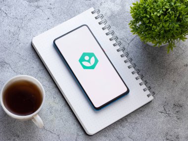 Assam, Hindistan - 20 Nisan 2020: Khan Akademi Serbest Öğrenim Uygulaması.