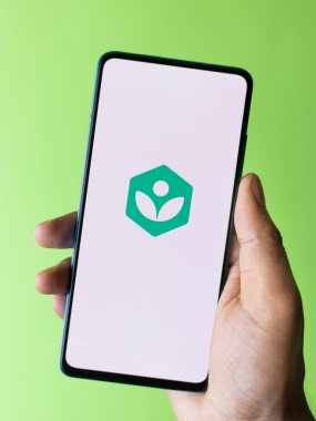 Assam, Hindistan - 20 Nisan 2020: Khan Akademi Serbest Öğrenim Uygulaması.