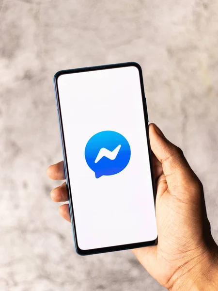 Assam India Juli 2020 Facebook Messenger Gratis Sms Videochatten App — Stockfoto