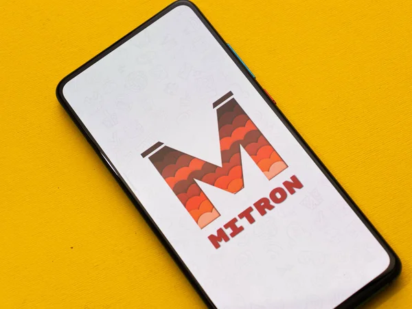 Assam, Hindistan - Haziran 04, 2020: Mitron Pakistanlı bir uygulama.