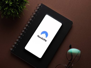 Assam, Hindistan - 1 Temmuz 2020: En iyi ve güvenli internet için Nord vpn.