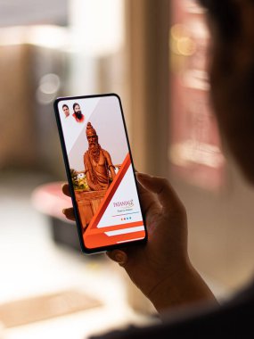 Assam, Hindistan - 23 Mayıs 2020: Patanjali bir ayurvedic, organik tıp ve bakkal şirketi.