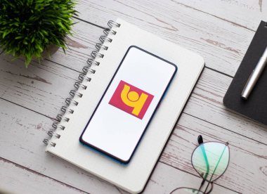 Assam, Hindistan - 22 Temmuz 2020: Punjab Ulusal Bankası bir bankacılık ve finans hizmeti bankası.