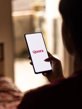 Assam, Hindistan - 5 Temmuz 2020: Sorulan bir soru.