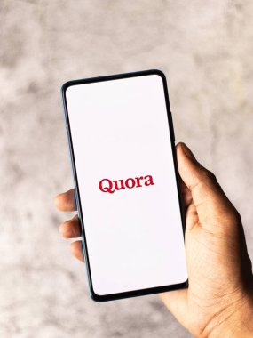 Assam, Hindistan - 5 Temmuz 2020: Sorulan bir soru.