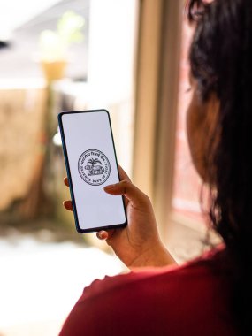 Assam, Hindistan - 9 Ağustos 2020: Hindistan logosunun RBI / Reserve Bankası.